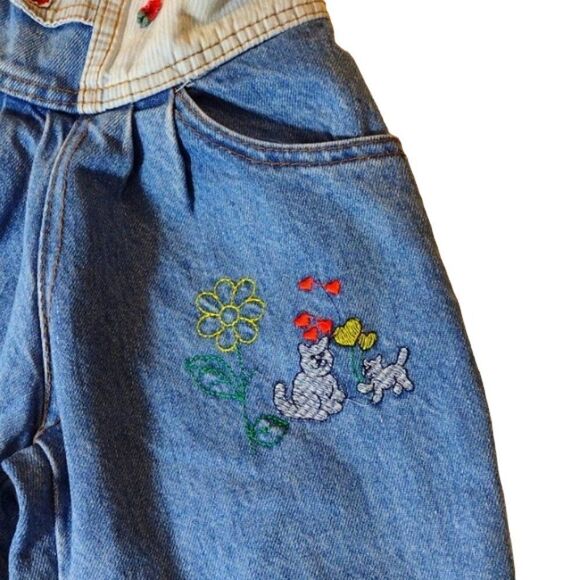 Vintage 100% Cotton Blue Jean Denim Toddler Overalls 2T - Picture 5 of 6
